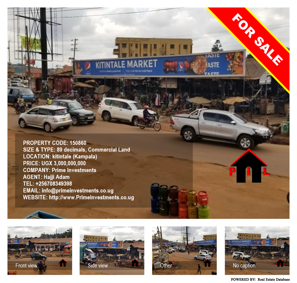 Commercial Land  for sale in Kitintale Kampala Uganda, code: 150860