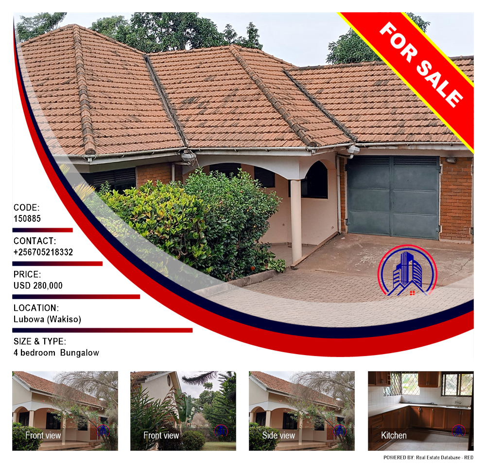 4 bedroom Bungalow  for sale in Lubowa Wakiso Uganda, code: 150885