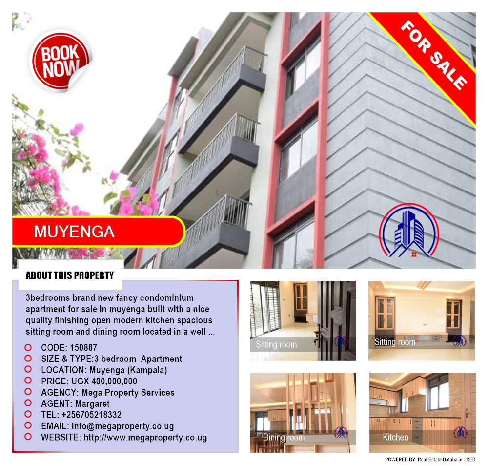 3 bedroom Apartment  for sale in Muyenga Kampala Uganda, code: 150887