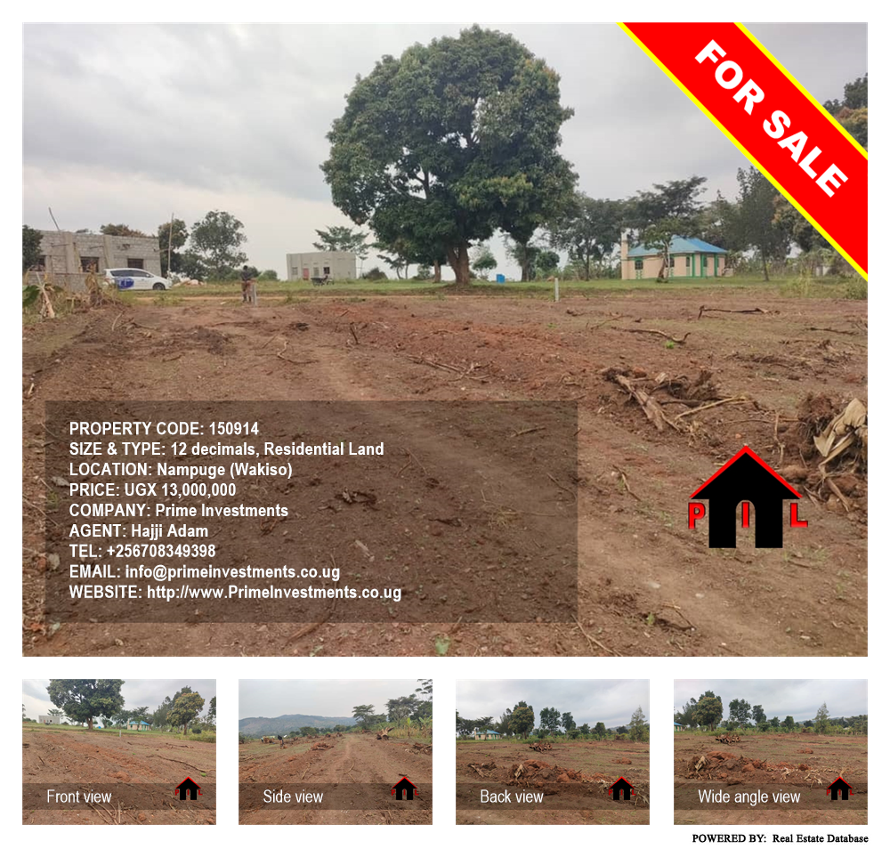 Residential Land  for sale in Nampuge Wakiso Uganda, code: 150914