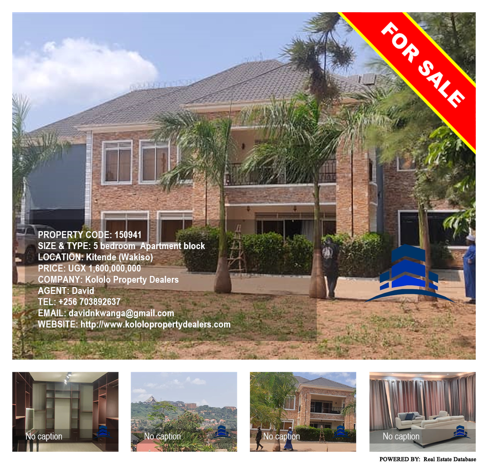 5 bedroom Apartment block  for sale in Kitende Wakiso Uganda, code: 150941