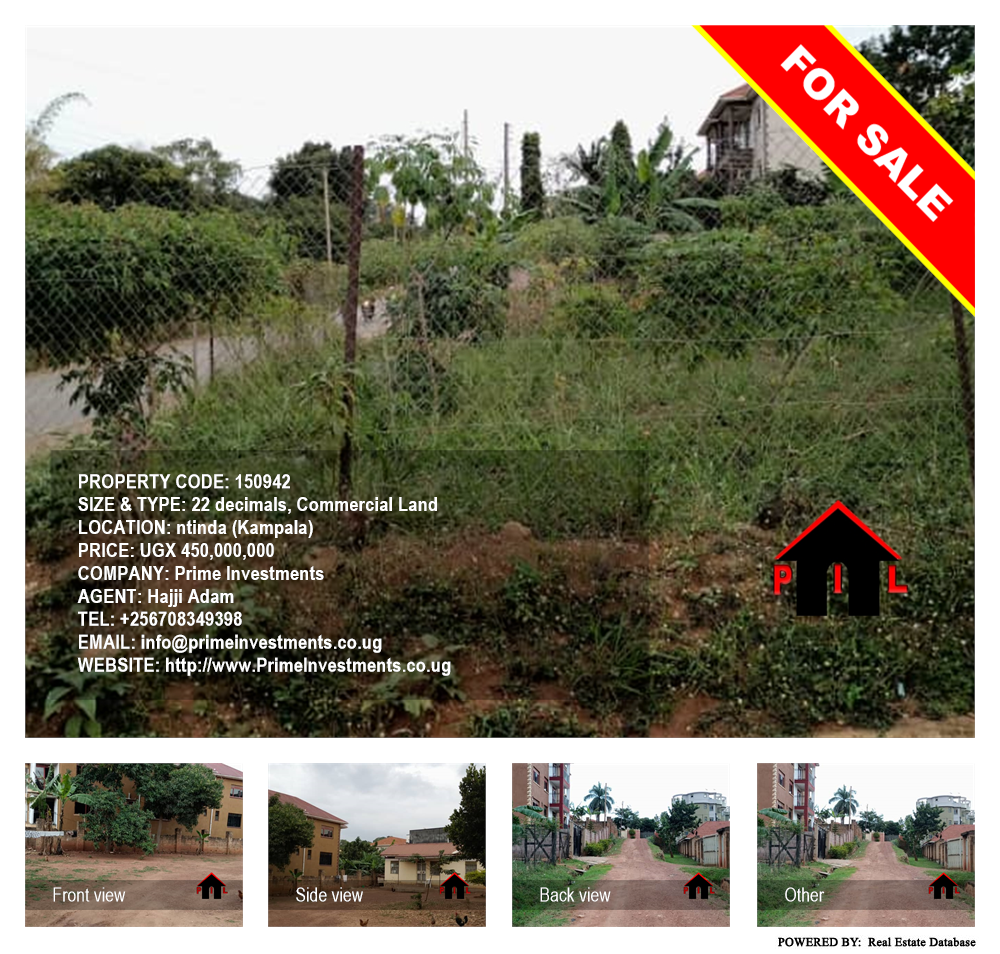 Commercial Land  for sale in Ntinda Kampala Uganda, code: 150942