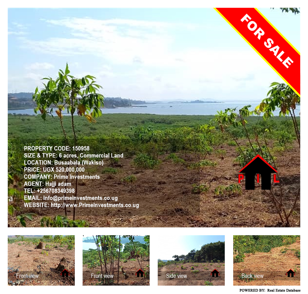 Commercial Land  for sale in Busaabala Wakiso Uganda, code: 150958