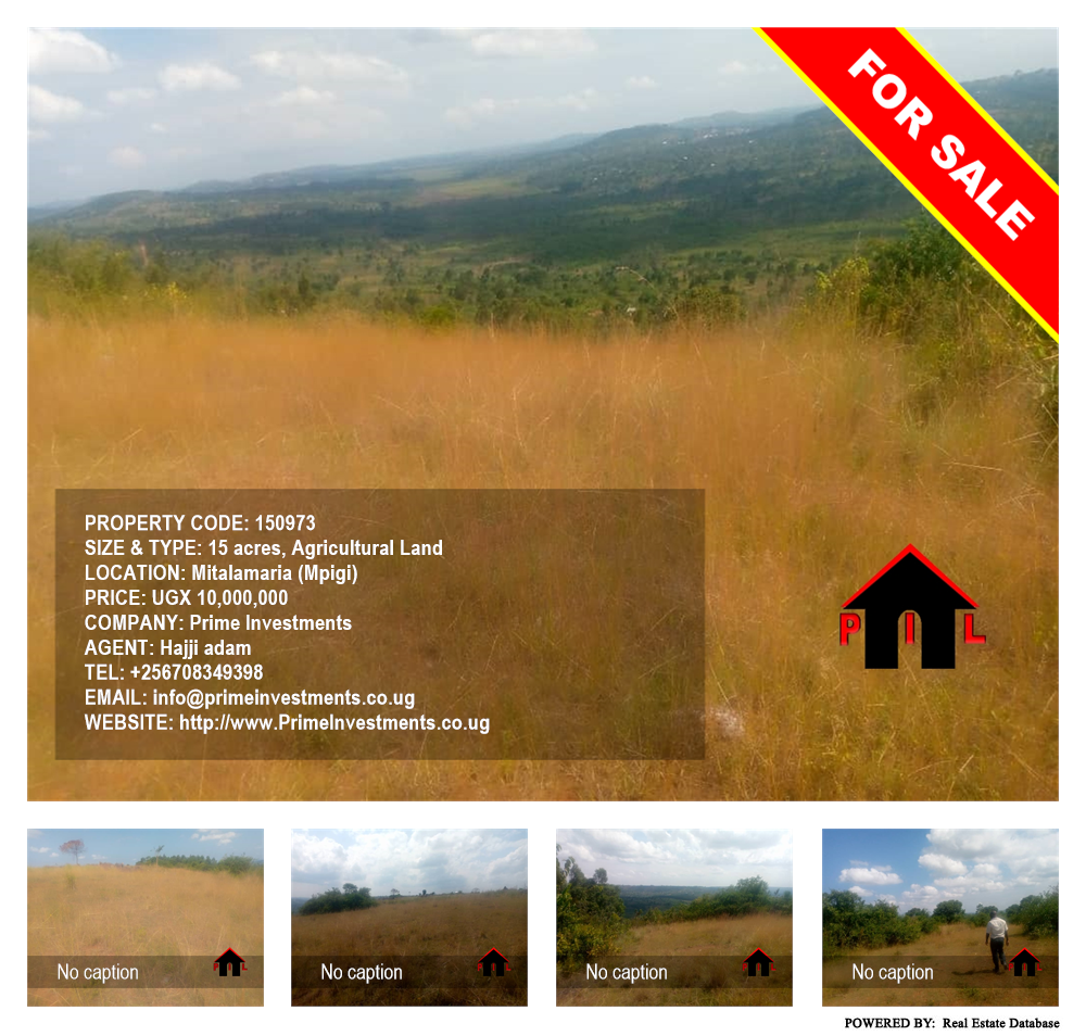 Agricultural Land  for sale in Mitalamaria Mpigi Uganda, code: 150973