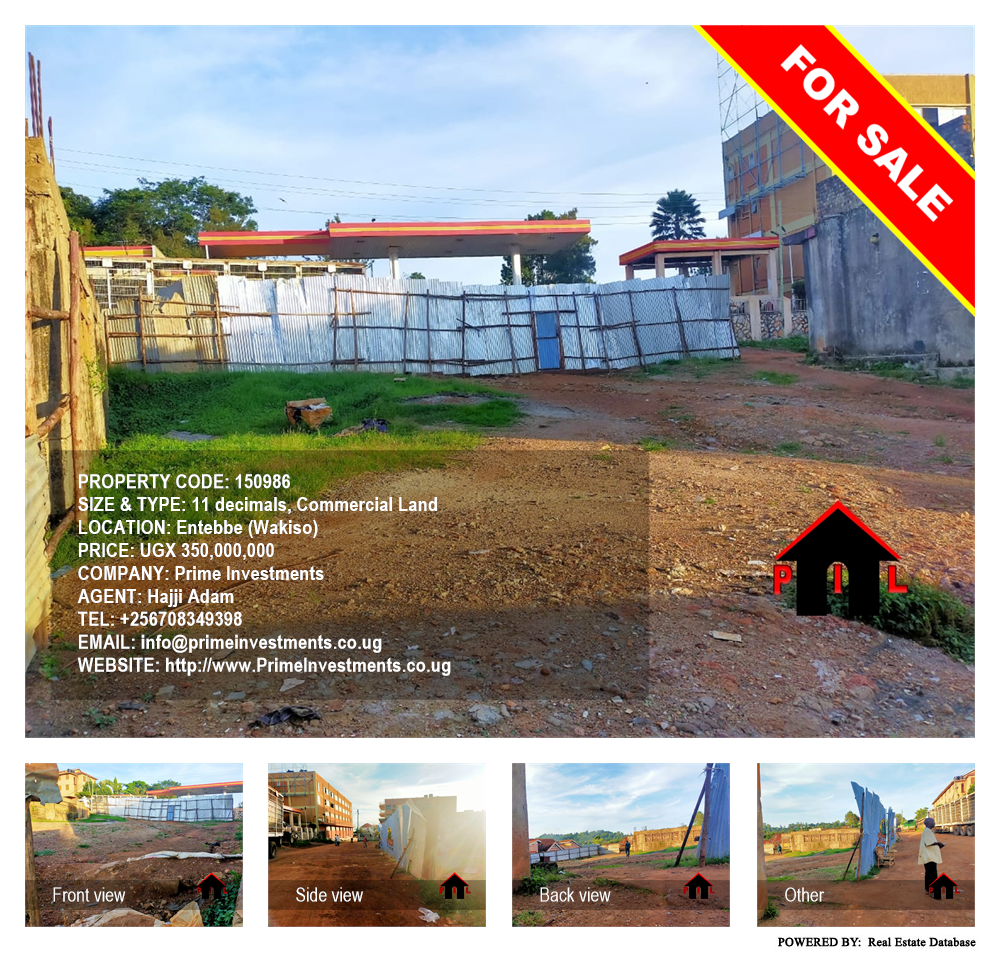 Commercial Land  for sale in Entebbe Wakiso Uganda, code: 150986