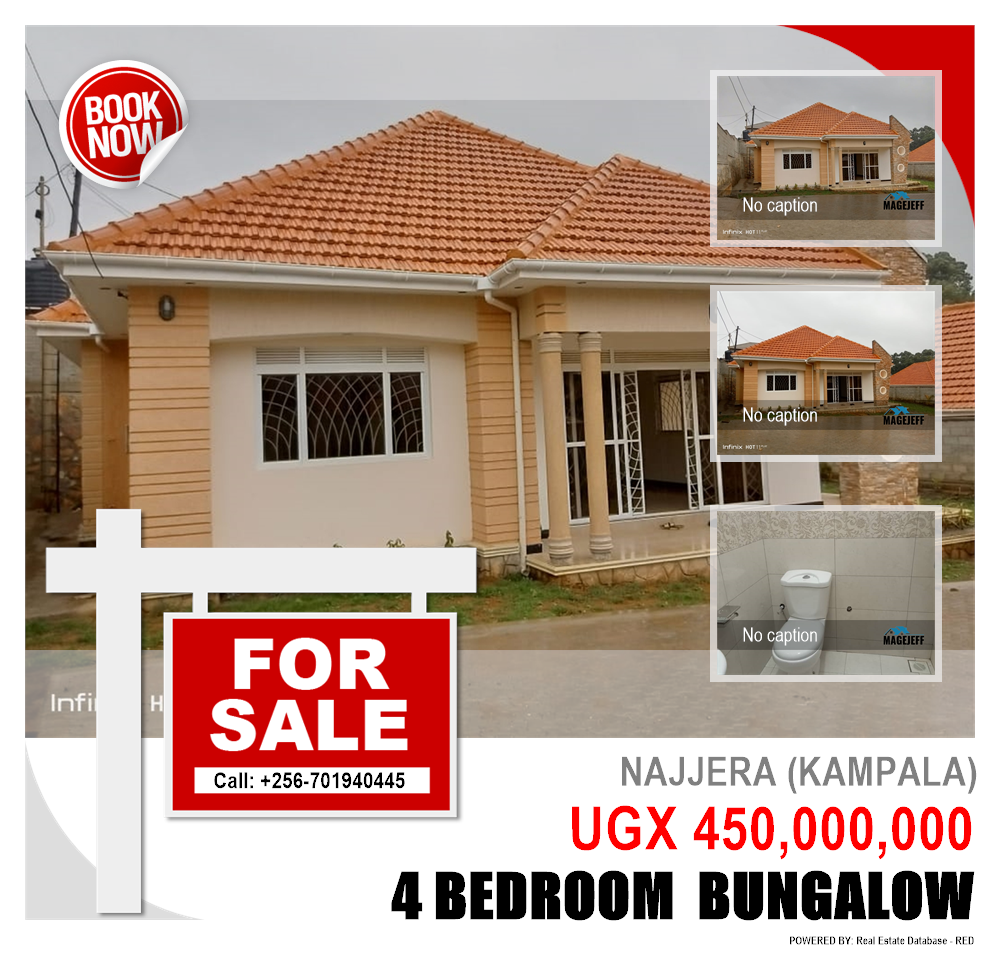 4 bedroom Bungalow  for sale in Najjera Kampala Uganda, code: 151056