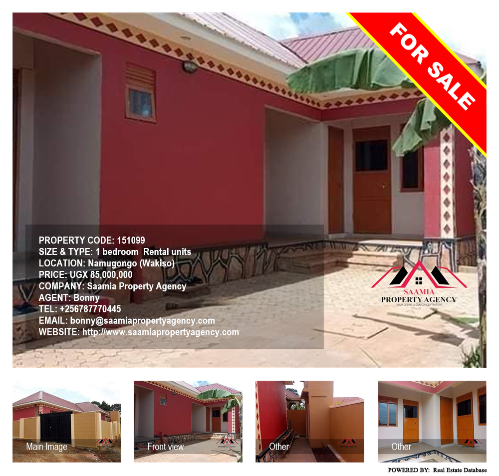 1 bedroom Rental units  for sale in Namugongo Wakiso Uganda, code: 151099