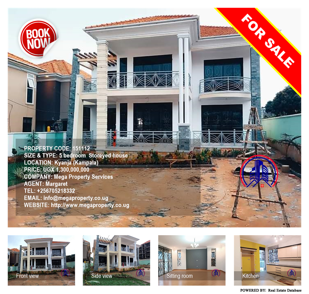 5 bedroom Storeyed house  for sale in Kyanja Kampala Uganda, code: 151112