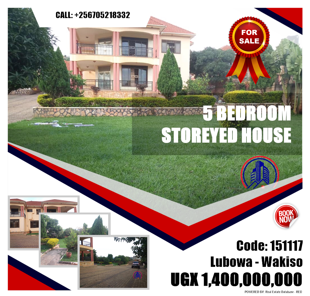 5 bedroom Storeyed house  for sale in Lubowa Wakiso Uganda, code: 151117