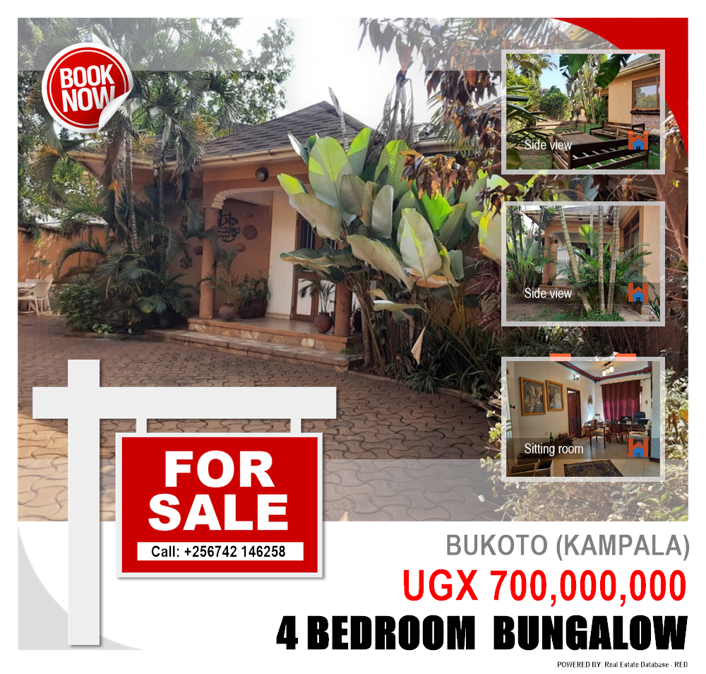 4 bedroom Bungalow  for sale in Bukoto Kampala Uganda, code: 151222