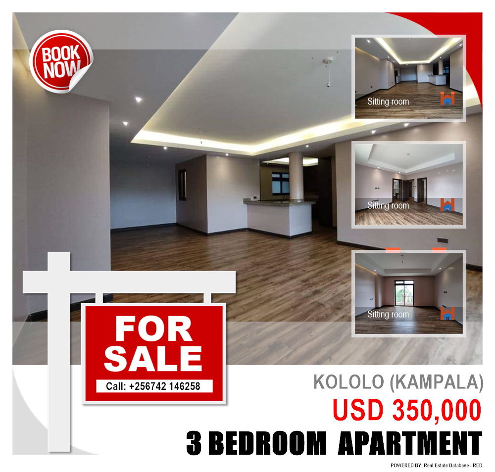 3 bedroom Apartment  for sale in Kololo Kampala Uganda, code: 151226
