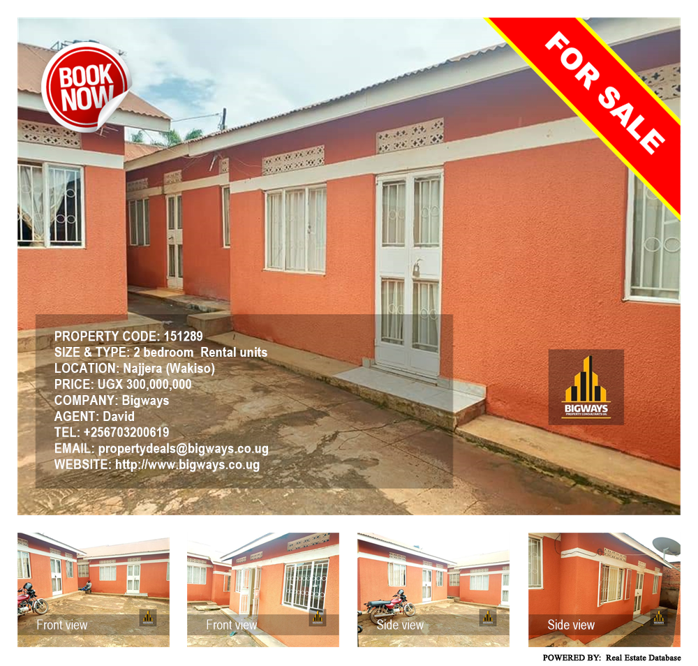 2 bedroom Rental units  for sale in Najjera Wakiso Uganda, code: 151289