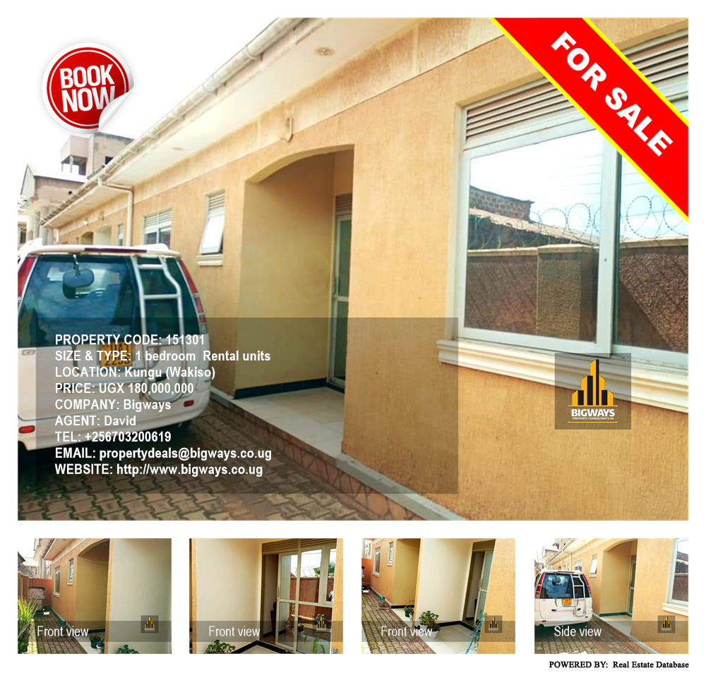 1 bedroom Rental units  for sale in Kungu Wakiso Uganda, code: 151301