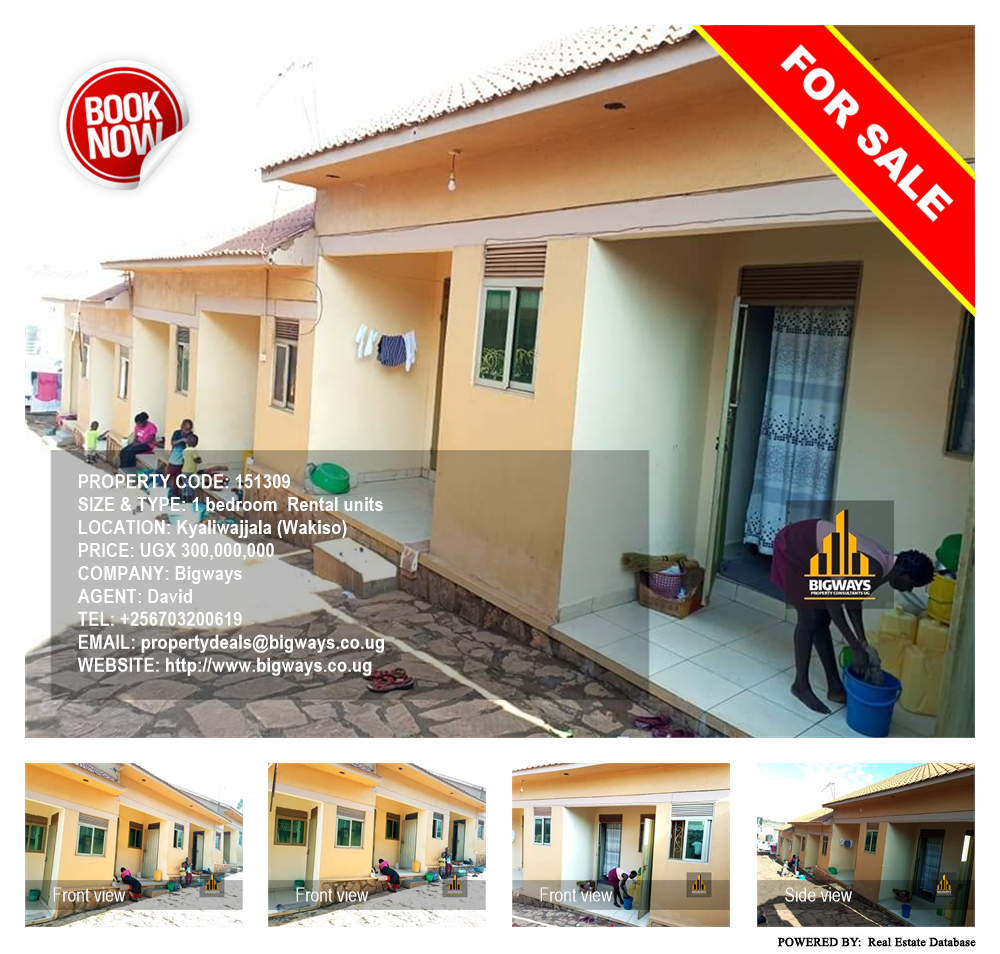 1 bedroom Rental units  for sale in Kyaliwajjala Wakiso Uganda, code: 151309
