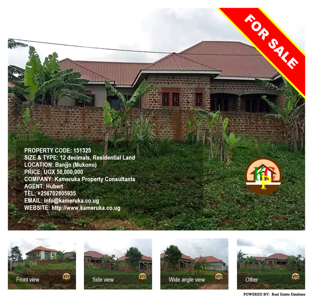 Residential Land  for sale in Banjjo Mukono Uganda, code: 151325