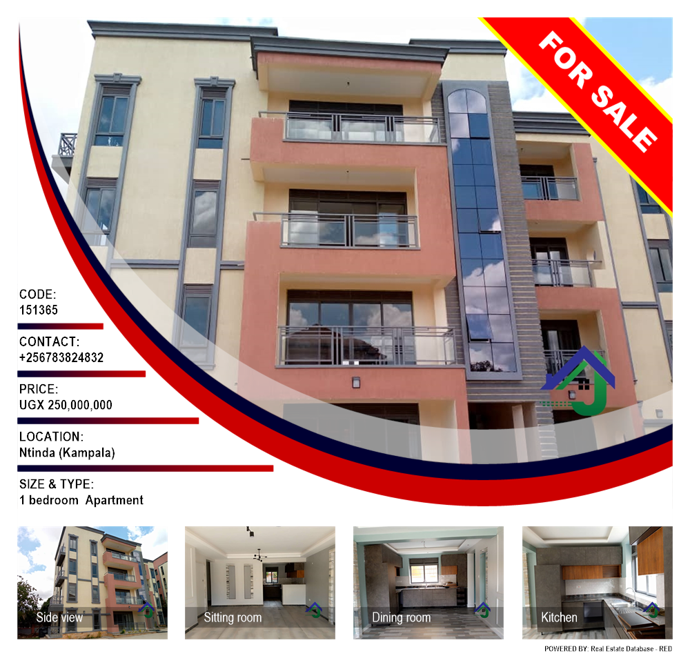 1 bedroom Apartment  for sale in Ntinda Kampala Uganda, code: 151365