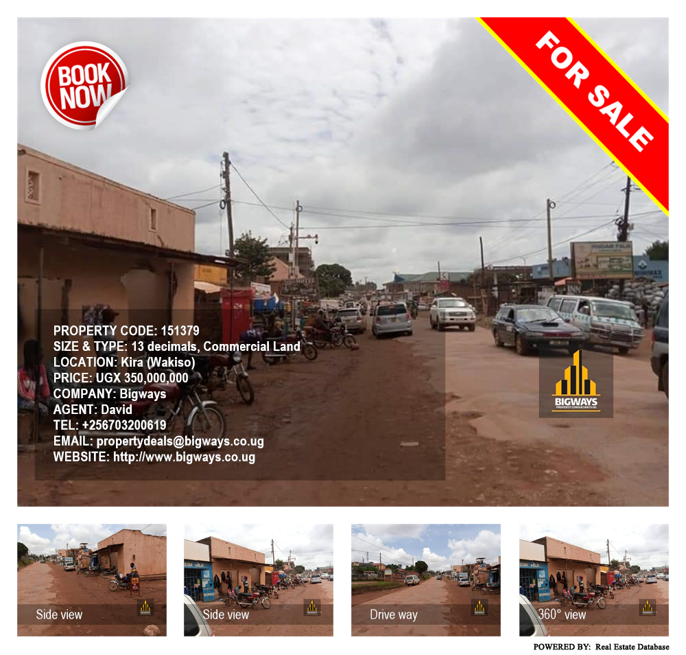 Commercial Land  for sale in Kira Wakiso Uganda, code: 151379