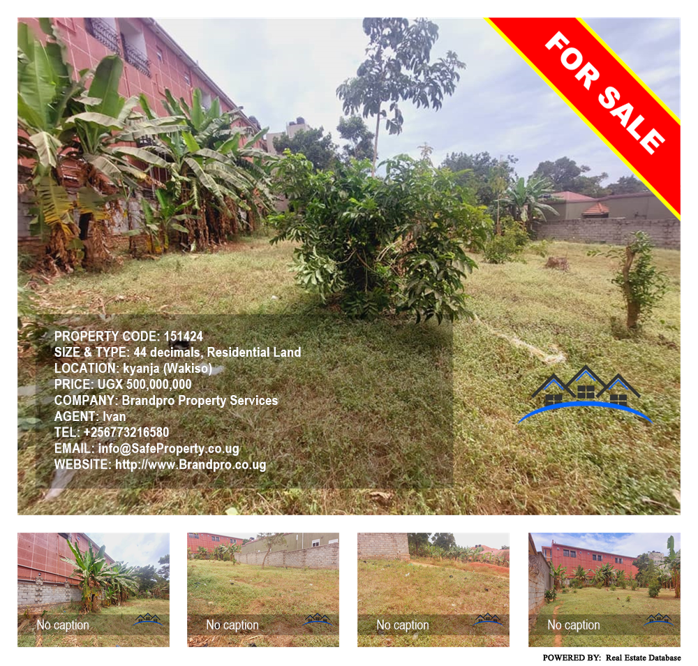 Residential Land  for sale in Kyanja Wakiso Uganda, code: 151424