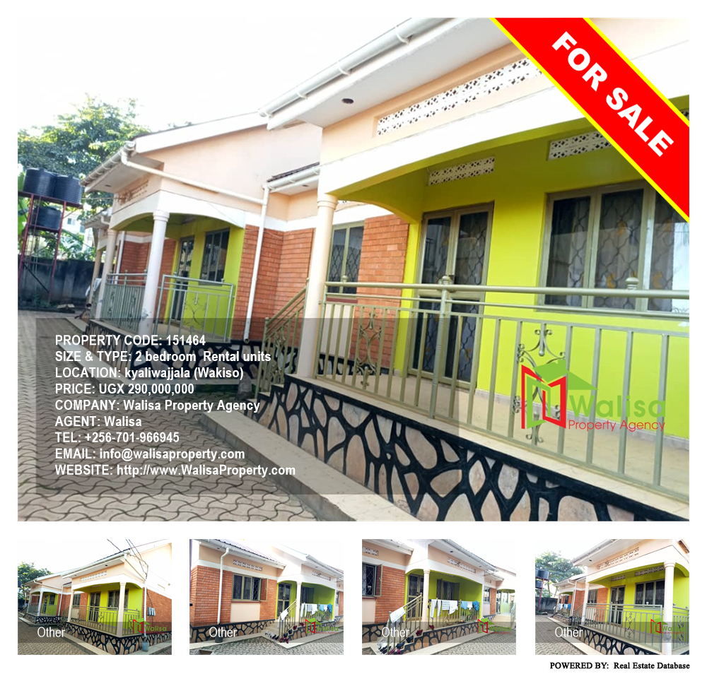 2 bedroom Rental units  for sale in Kyaliwajjala Wakiso Uganda, code: 151464
