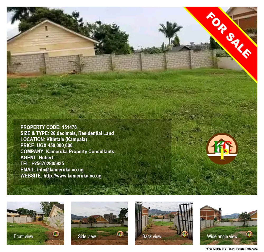 Residential Land  for sale in Kitintale Kampala Uganda, code: 151478