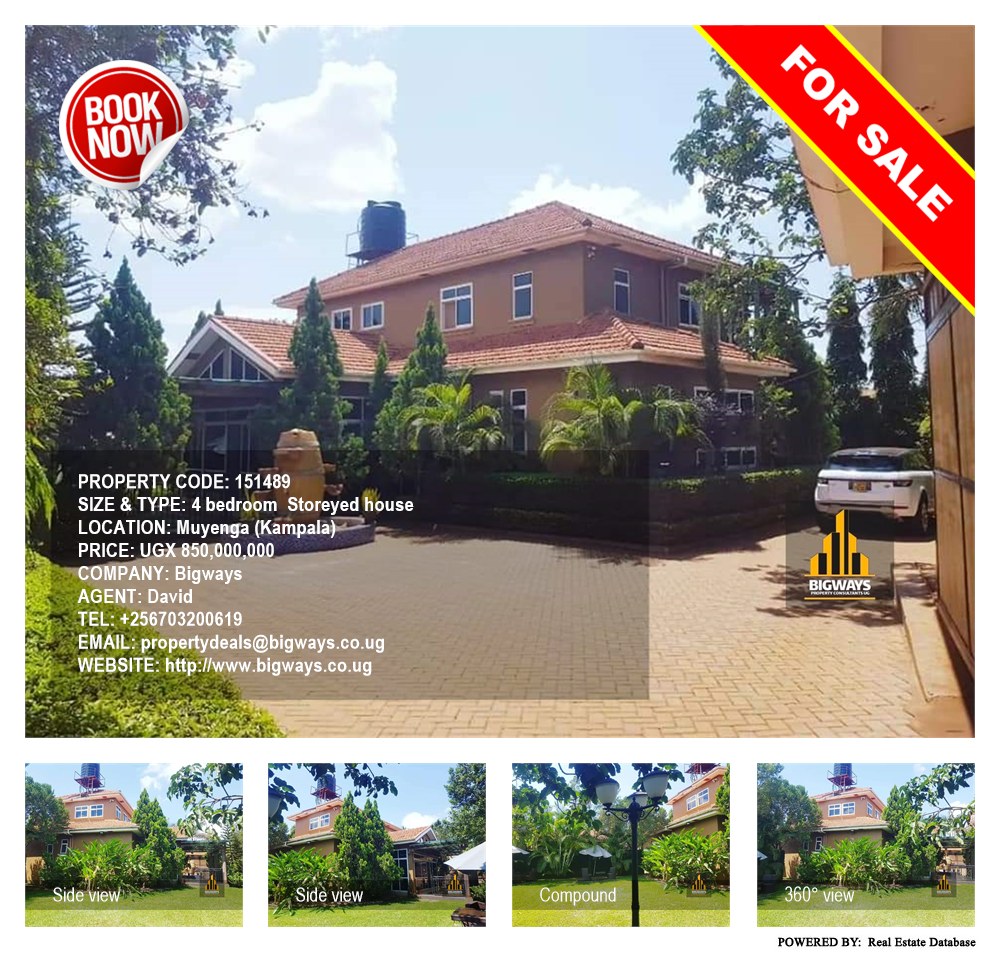 4 bedroom Storeyed house  for sale in Muyenga Kampala Uganda, code: 151489