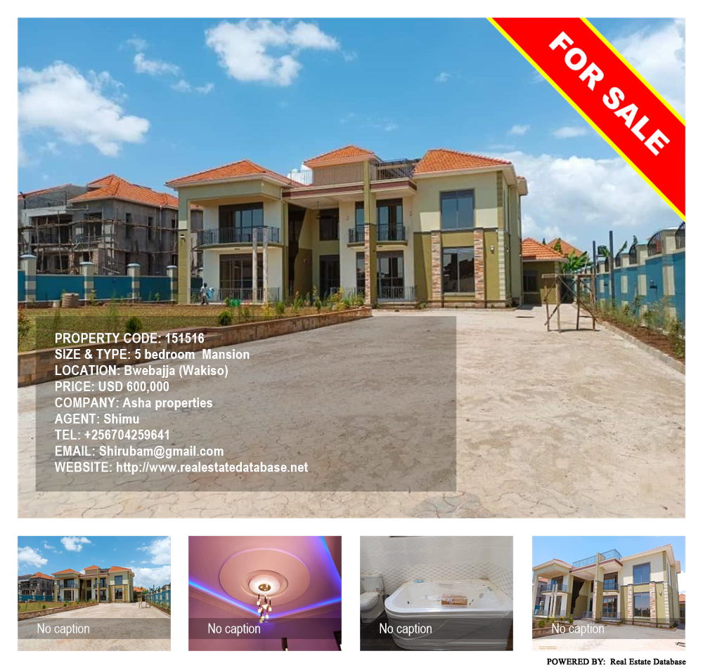 5 bedroom Mansion  for sale in Bwebajja Wakiso Uganda, code: 151516