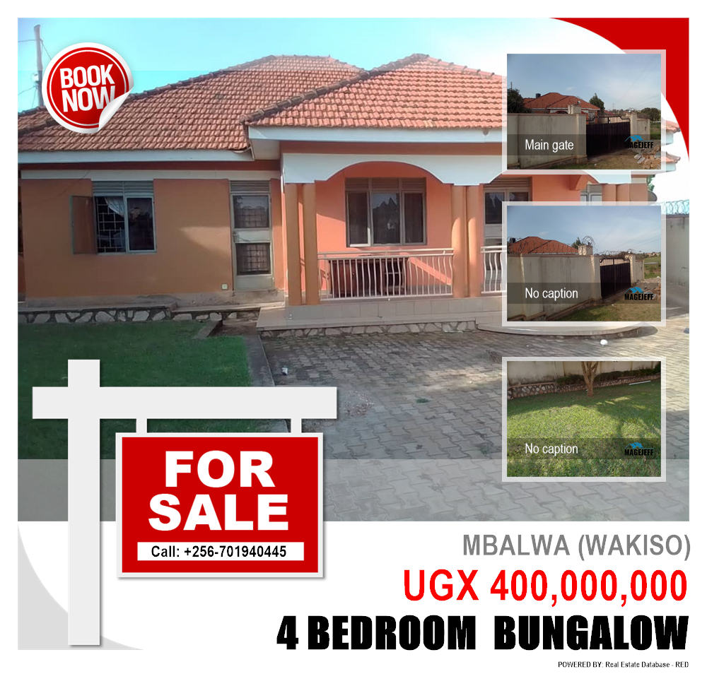 4 bedroom Bungalow  for sale in Mbalwa Wakiso Uganda, code: 151590