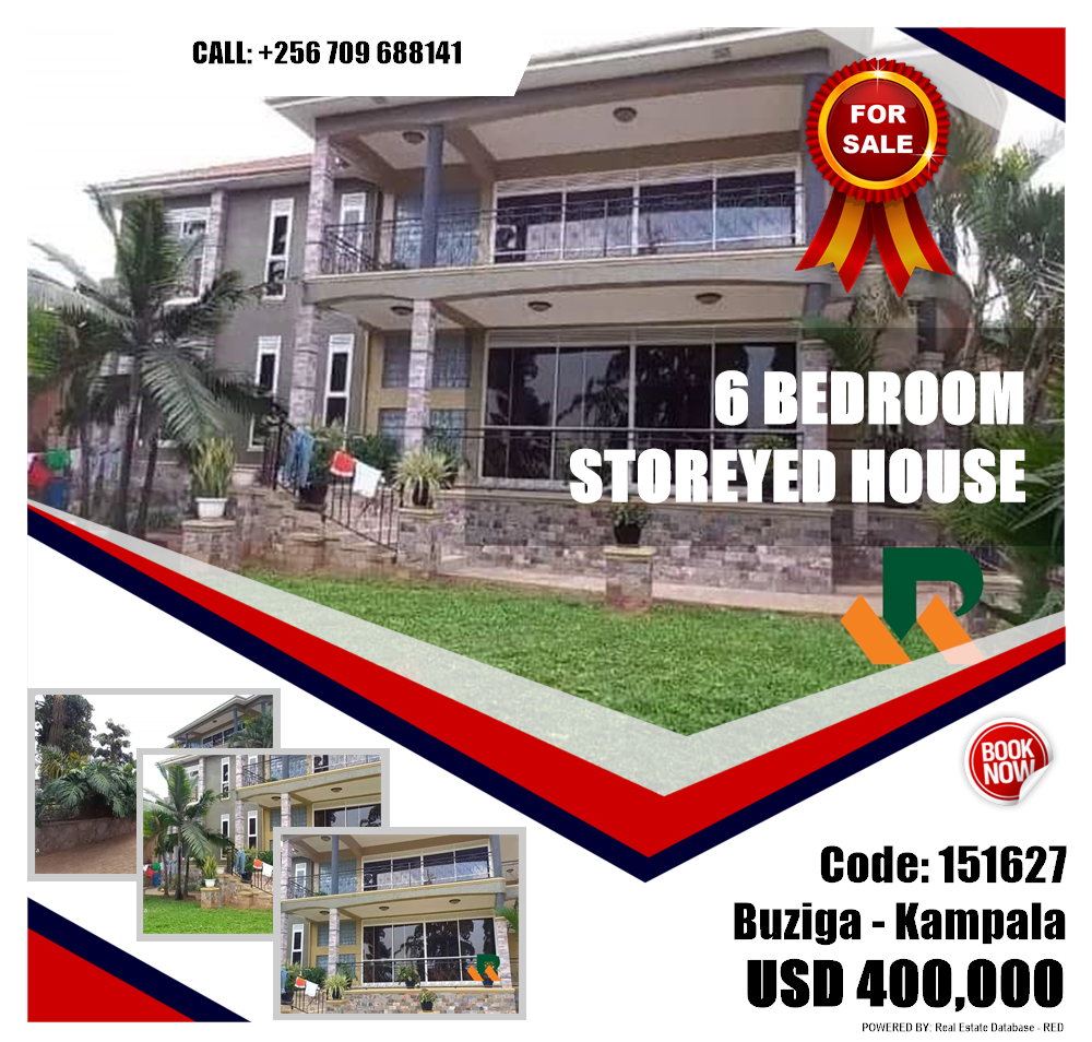 6 bedroom Storeyed house  for sale in Buziga Kampala Uganda, code: 151627