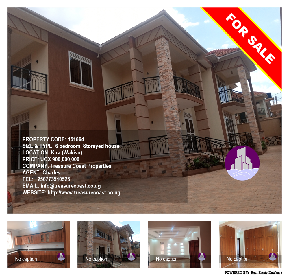 6 bedroom Storeyed house  for sale in Kira Wakiso Uganda, code: 151664