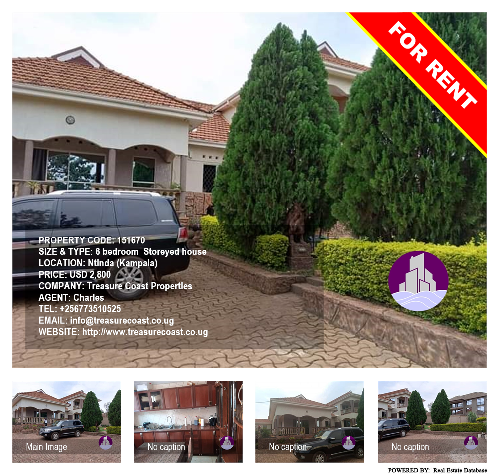 6 bedroom Storeyed house  for rent in Ntinda Kampala Uganda, code: 151670
