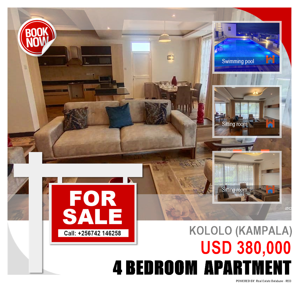4 bedroom Apartment  for sale in Kololo Kampala Uganda, code: 151682