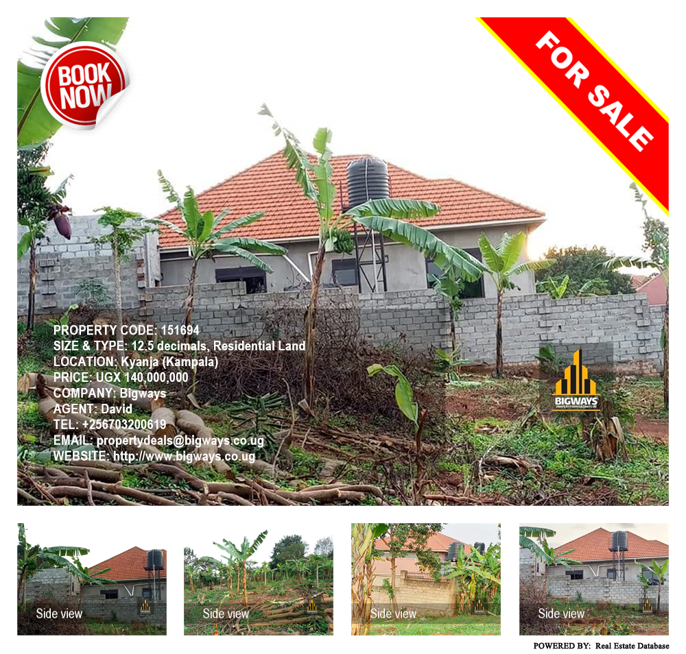Residential Land  for sale in Kyanja Kampala Uganda, code: 151694