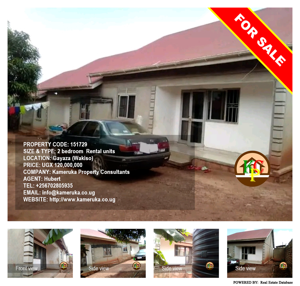 2 bedroom Rental units  for sale in Gayaza Wakiso Uganda, code: 151729