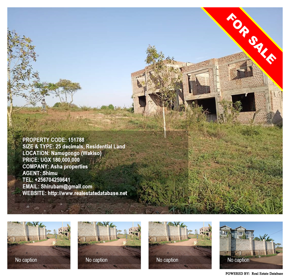 Residential Land  for sale in Namugongo Wakiso Uganda, code: 151788