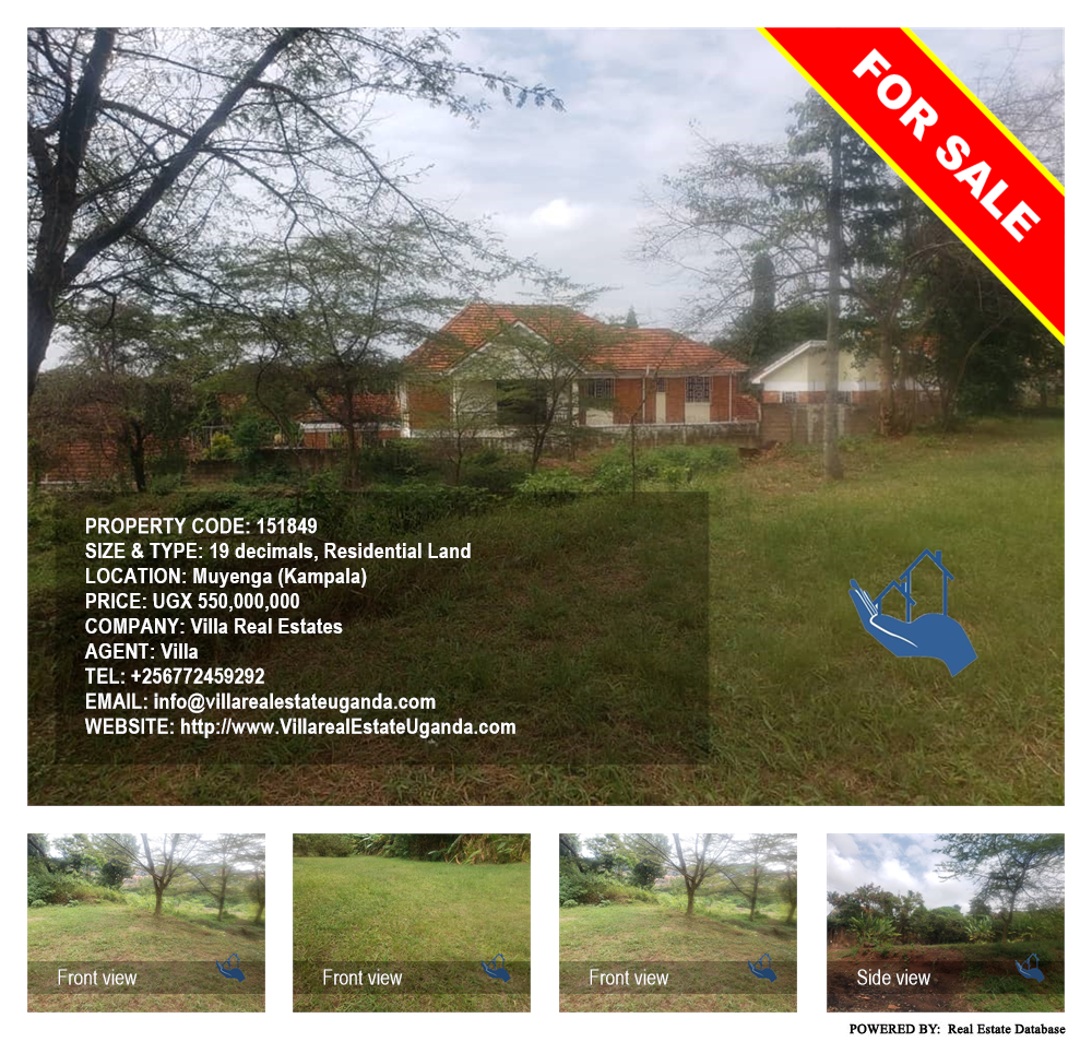 Residential Land  for sale in Muyenga Kampala Uganda, code: 151849