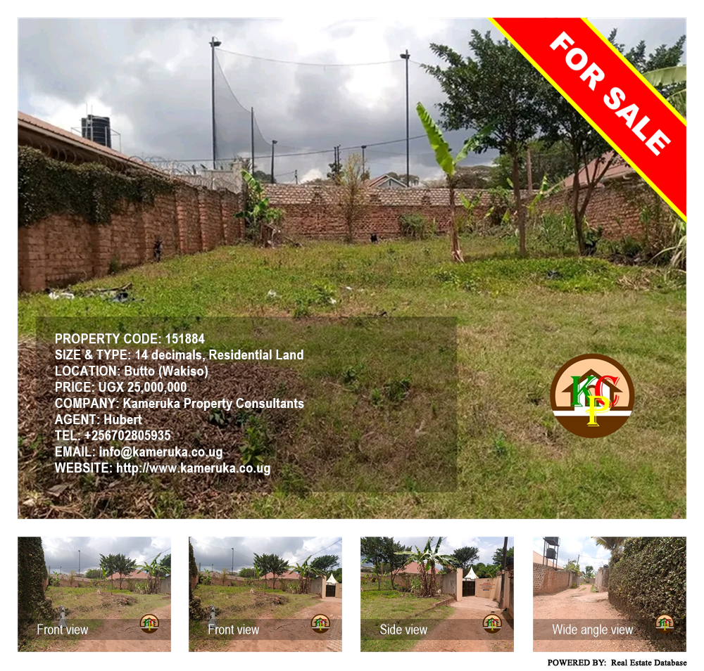 Residential Land  for sale in Butto Wakiso Uganda, code: 151884