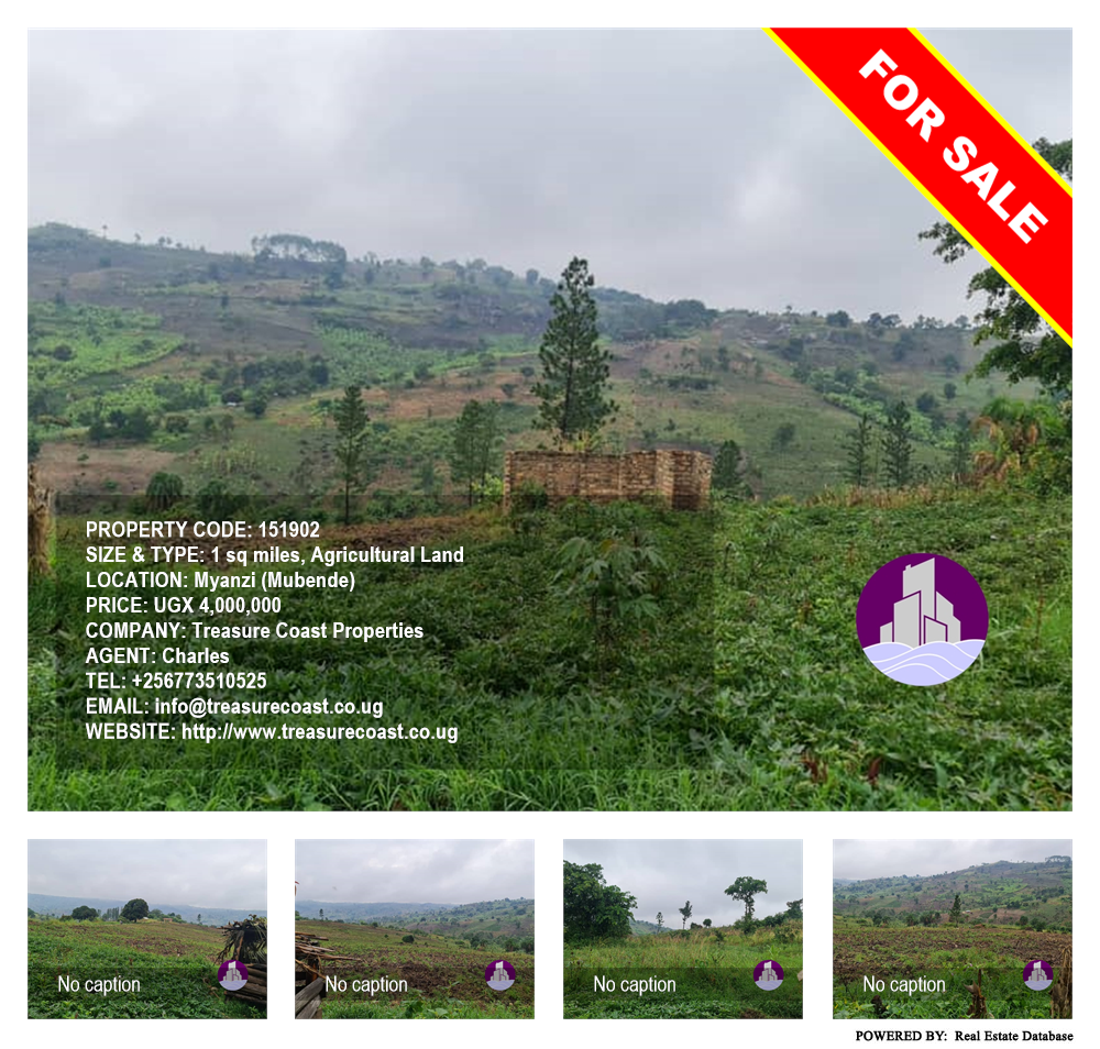 Agricultural Land  for sale in Myanzi Mubende Uganda, code: 151902