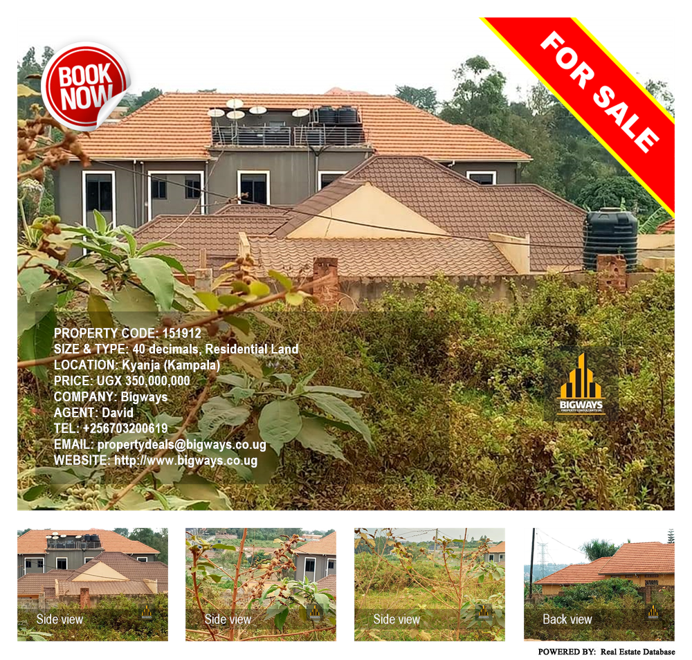 Residential Land  for sale in Kyanja Kampala Uganda, code: 151912