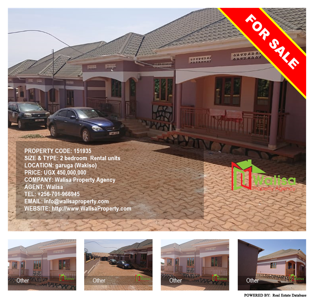 2 bedroom Rental units  for sale in Garuga Wakiso Uganda, code: 151935
