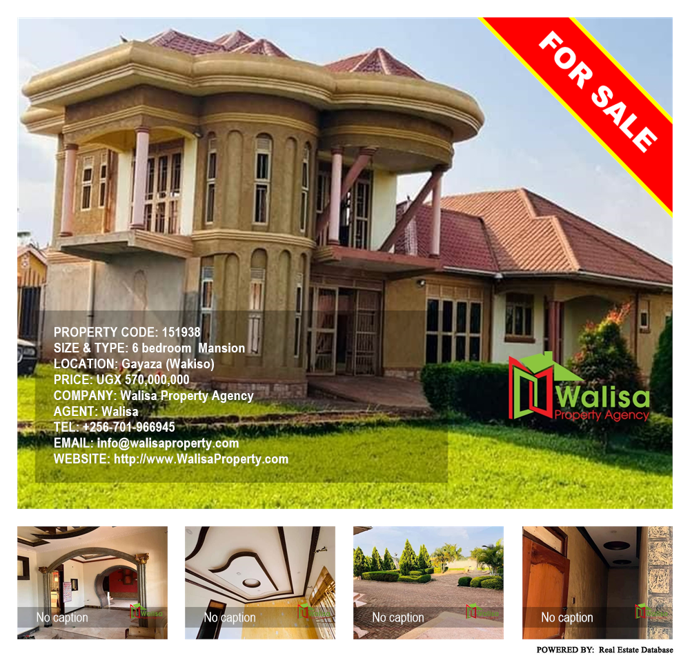 6 bedroom Mansion  for sale in Gayaza Wakiso Uganda, code: 151938