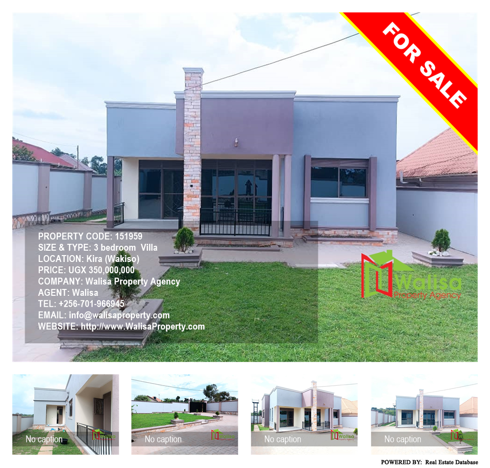 3 bedroom Villa  for sale in Kira Wakiso Uganda, code: 151959
