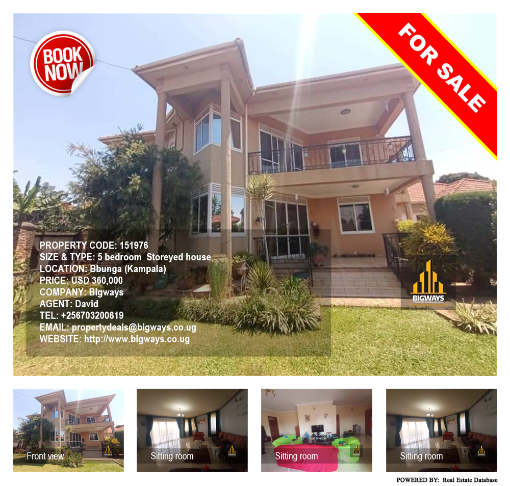 5 bedroom Storeyed house  for sale in Bbunga Kampala Uganda, code: 151976