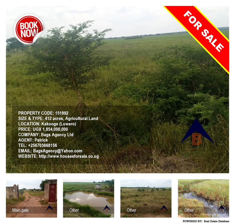 Agricultural Land  for sale in Kakooge Luweero Uganda, code: 151992