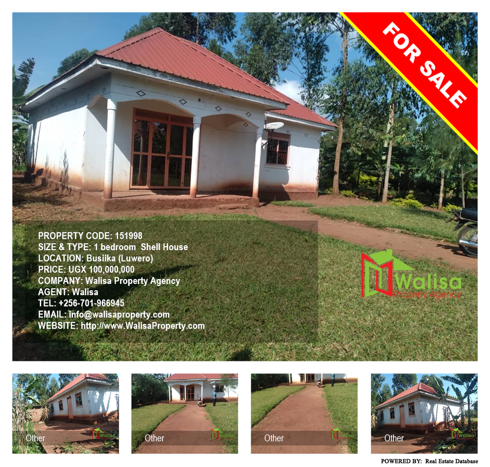 1 bedroom Shell House  for sale in Busiika Luweero Uganda, code: 151998