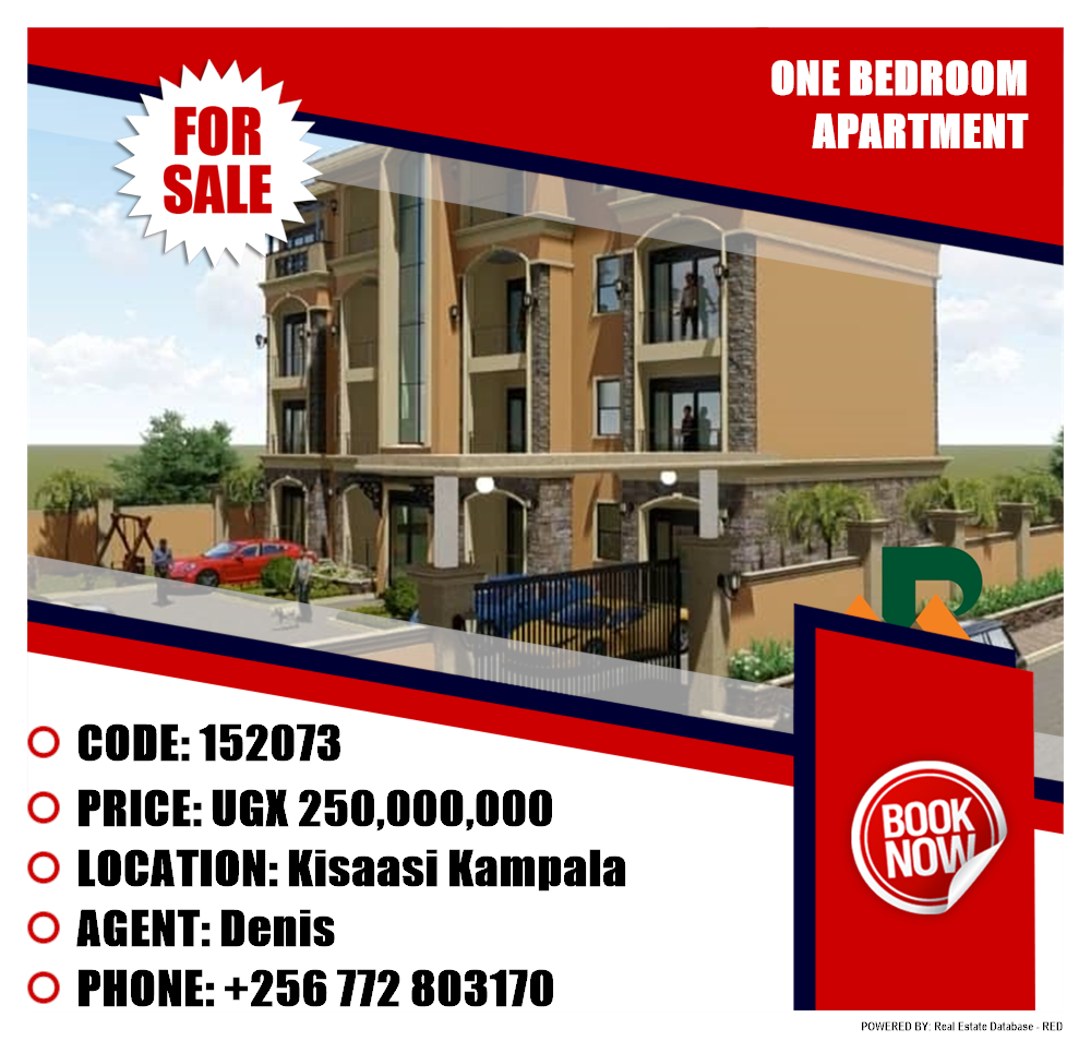 1 bedroom Apartment  for sale in Kisaasi Kampala Uganda, code: 152073