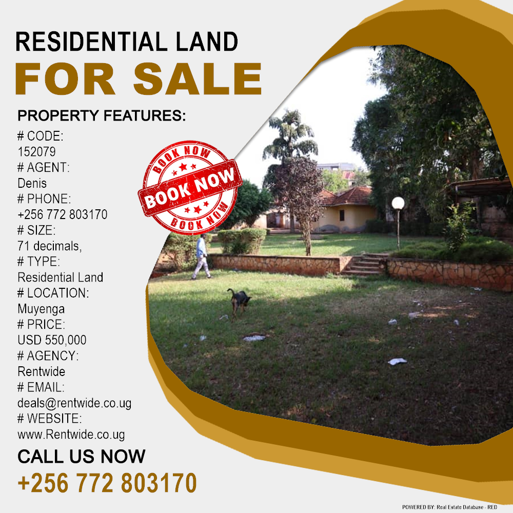 Residential Land  for sale in Muyenga Kampala Uganda, code: 152079