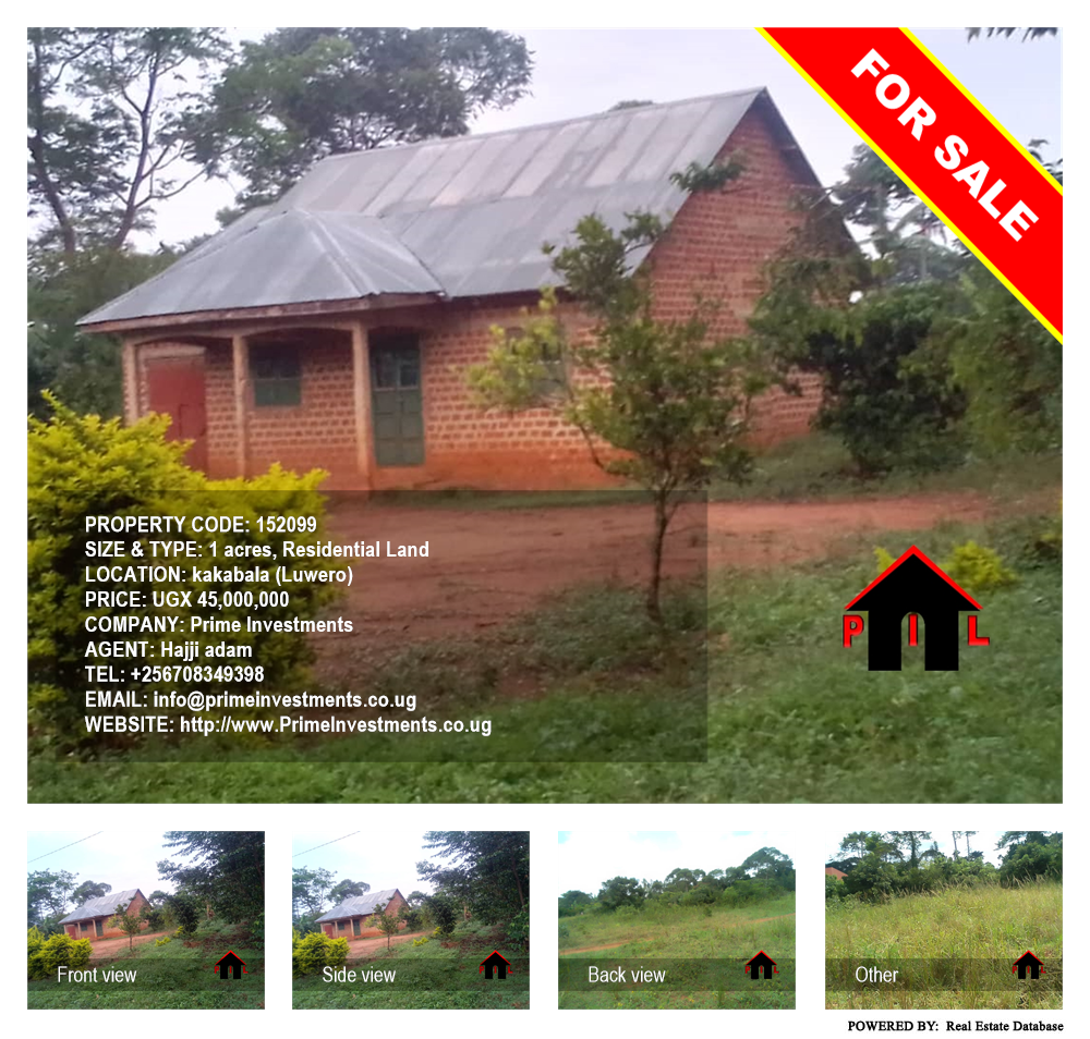 Residential Land  for sale in Kakabala Luweero Uganda, code: 152099
