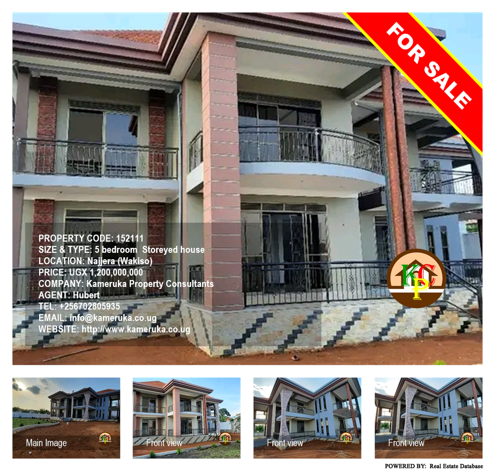 5 bedroom Storeyed house  for sale in Najjera Wakiso Uganda, code: 152111
