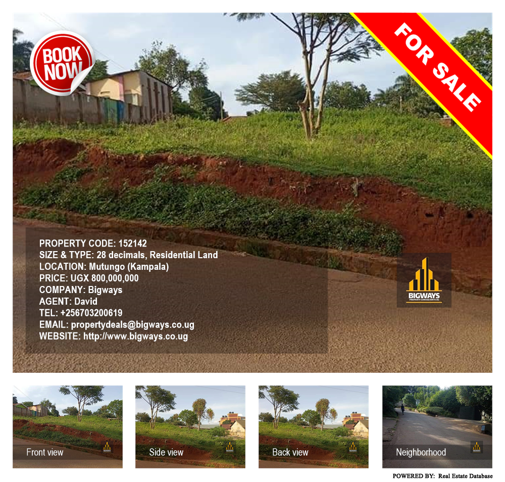 Residential Land  for sale in Mutungo Kampala Uganda, code: 152142