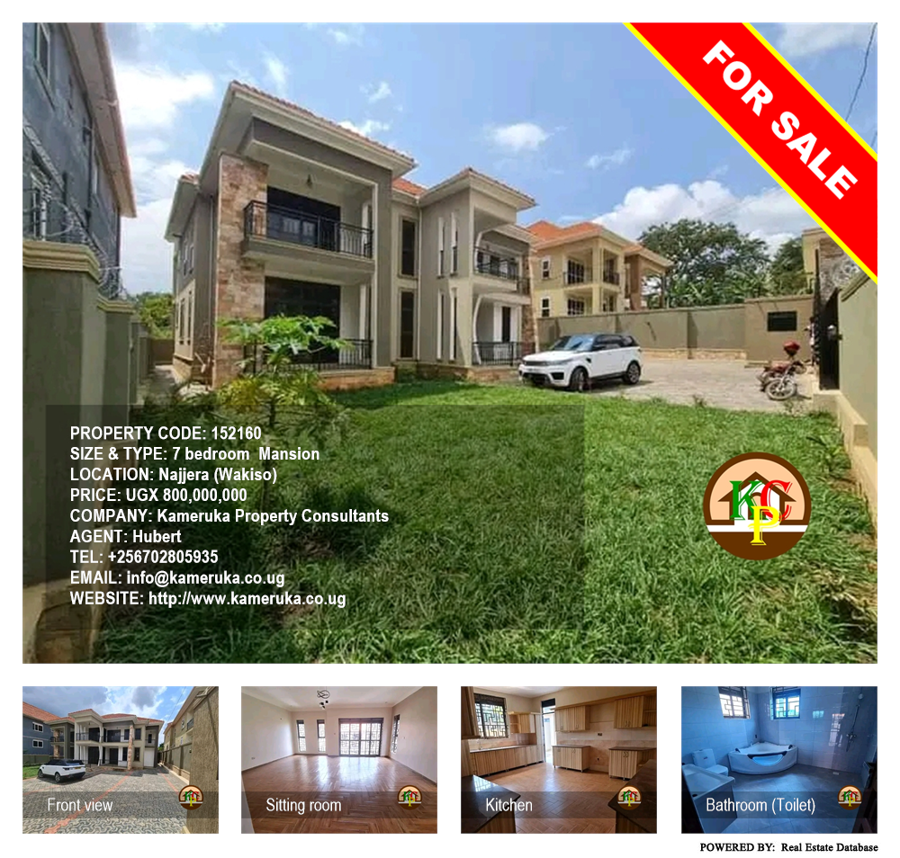 7 bedroom Mansion  for sale in Najjera Wakiso Uganda, code: 152160
